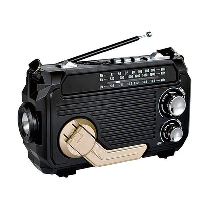 Elite noodradio - Noodradio met zonne energie en handslinger oplaadfunctie.