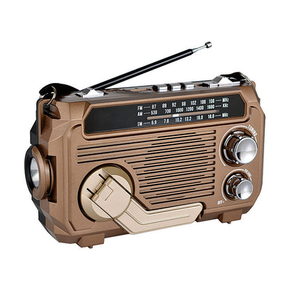 Elite noodradio - Noodradio met zonne energie en handslinger oplaadfunctie.
