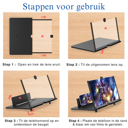 3D Gebogen Schermvergroter voor Smartphones