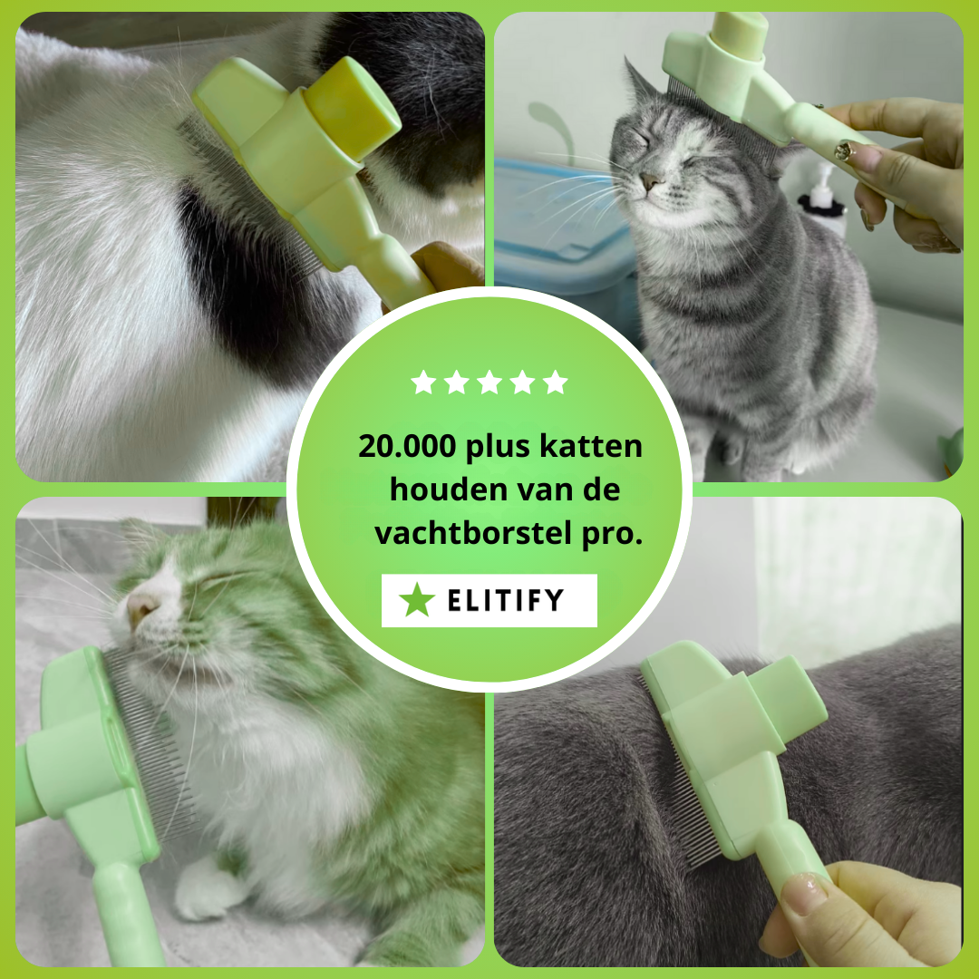 Vachtborstel pro - Vachtborstel met kliksysteem