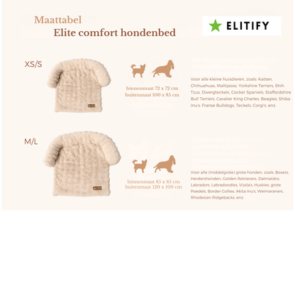 Elite comfort hondenbed - hondenbedje voor op de bank