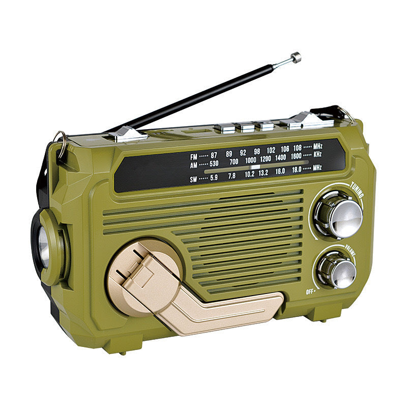 Elite noodradio - Noodradio met zonne energie en handslinger oplaadfunctie.