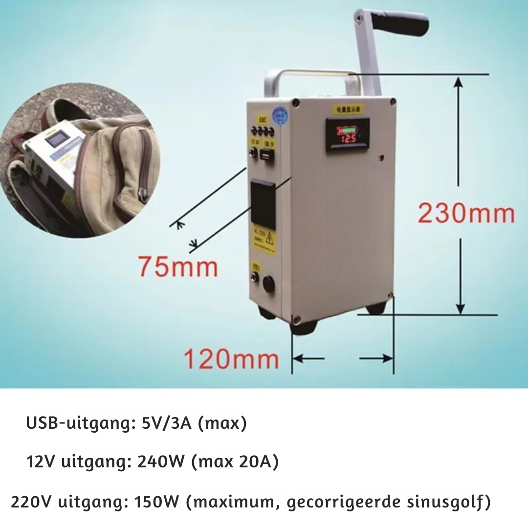 Elite stroomgenerator pro - Stroomgenerator met USB en stopcontact aansluiting