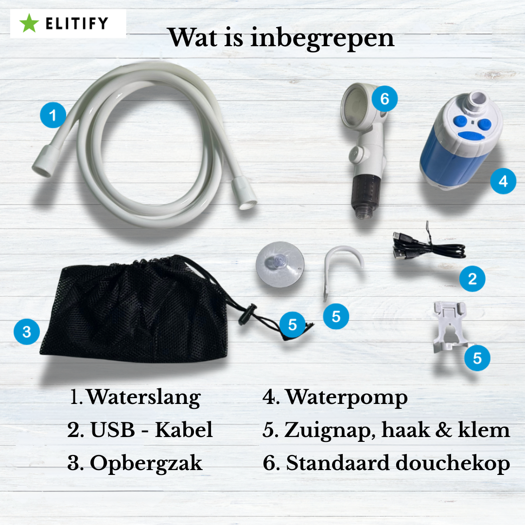 Aquago - Draagbare buitendouche