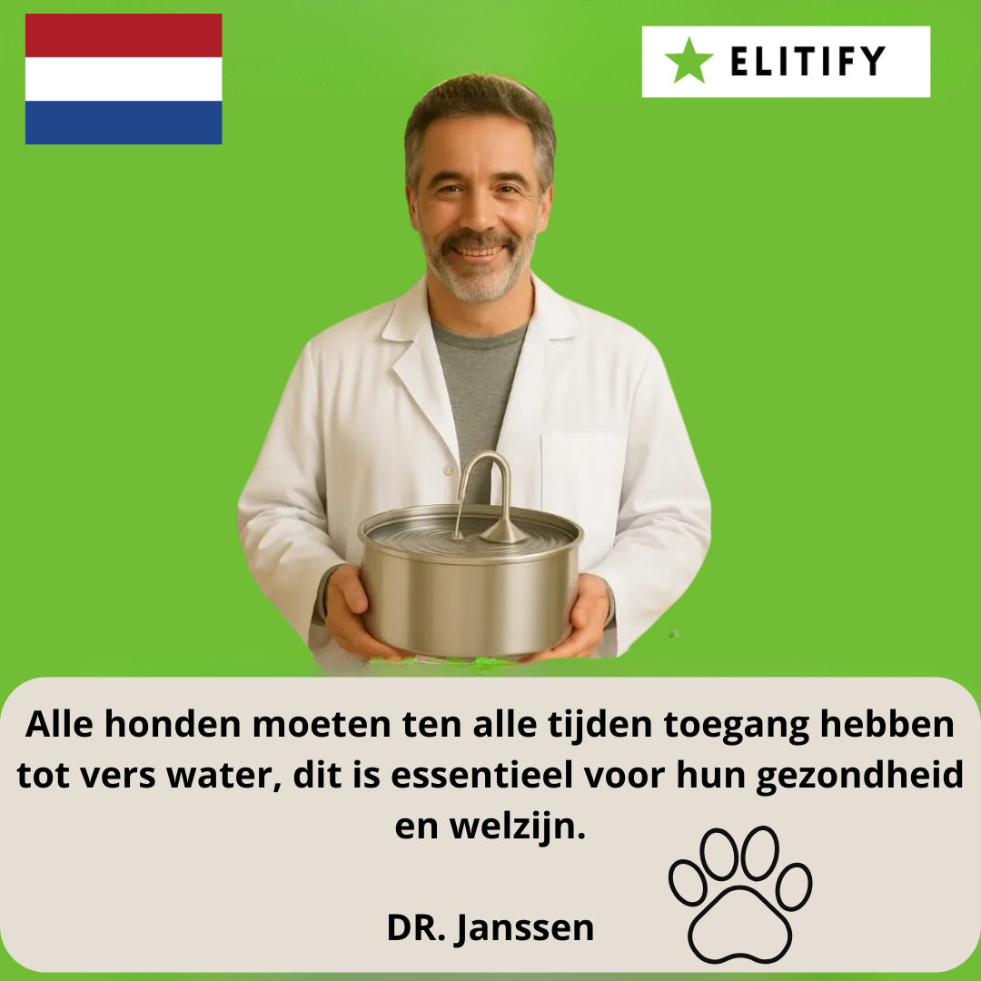 AquaFlow Pro – Hygiënische Drinkfontein met Zuiveringsfilter