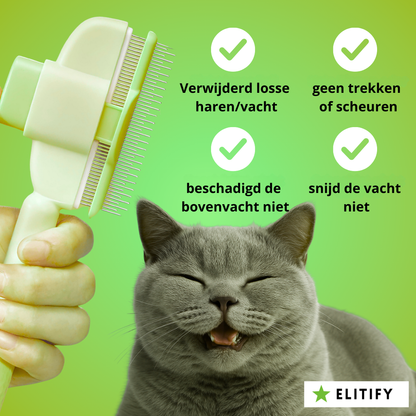 Vachtborstel pro - Vachtborstel met kliksysteem